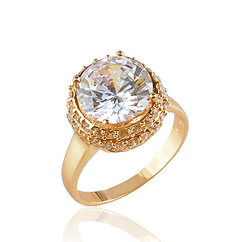 18K Gold Filled CZ RING