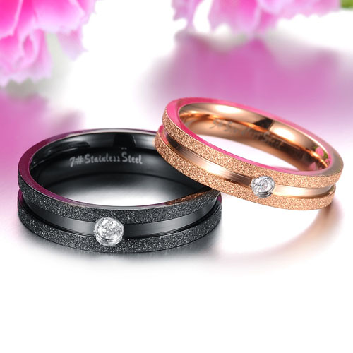 Classic Titan Stål Rings - 4