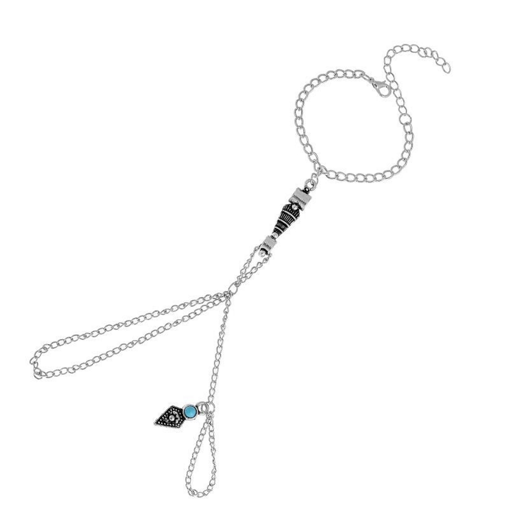SILVER Sexy Foot Chain Anklet Ankle Bracelet Turquoise  - 4