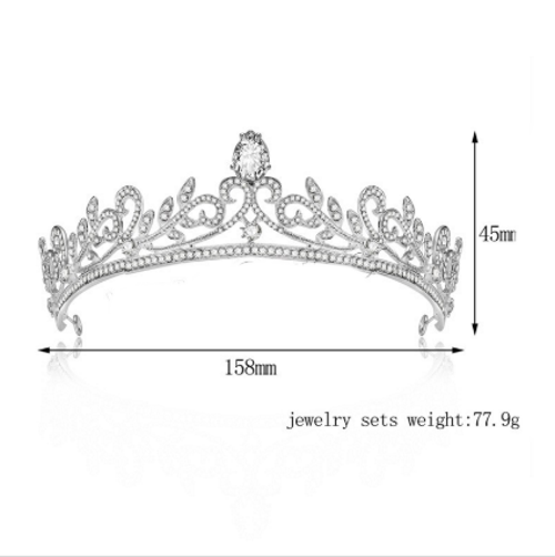 Crystal wedding hair crownl hair accessories - 2