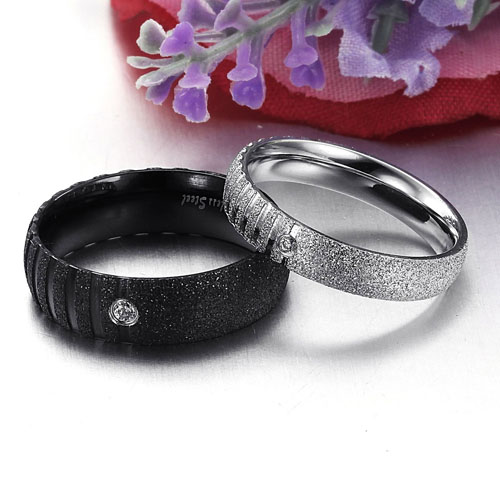 Classic Titanium Steel Rings - 4