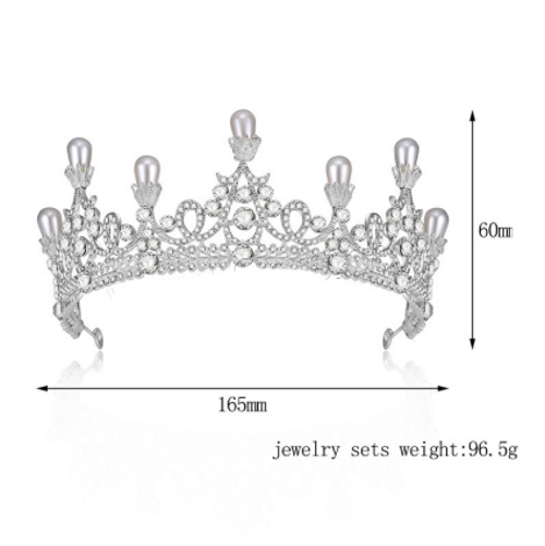Crystal wedding hair crownl hair accessories - 2