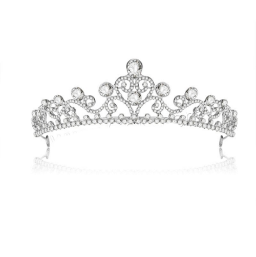 Kristall bröllop hår krona tiara