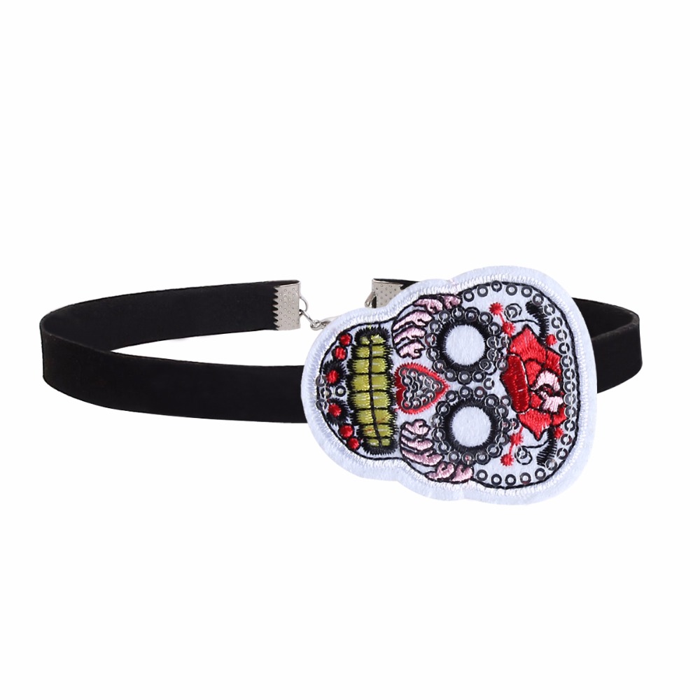 Halsband choker Skalle
