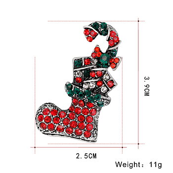 Crystal Brooch Christmas 