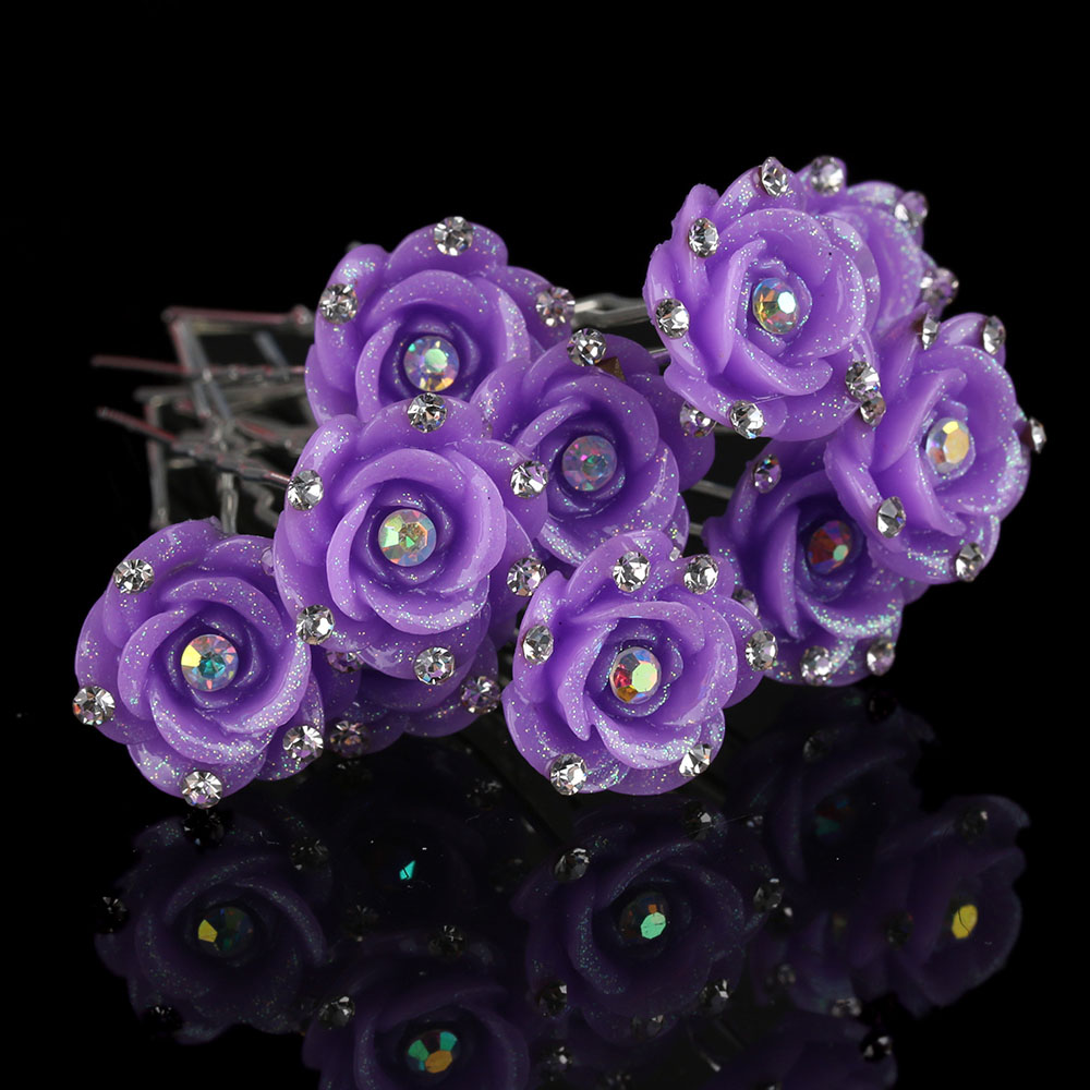 Hårnålar Bröllop ros blomma 18ST PACK - 5