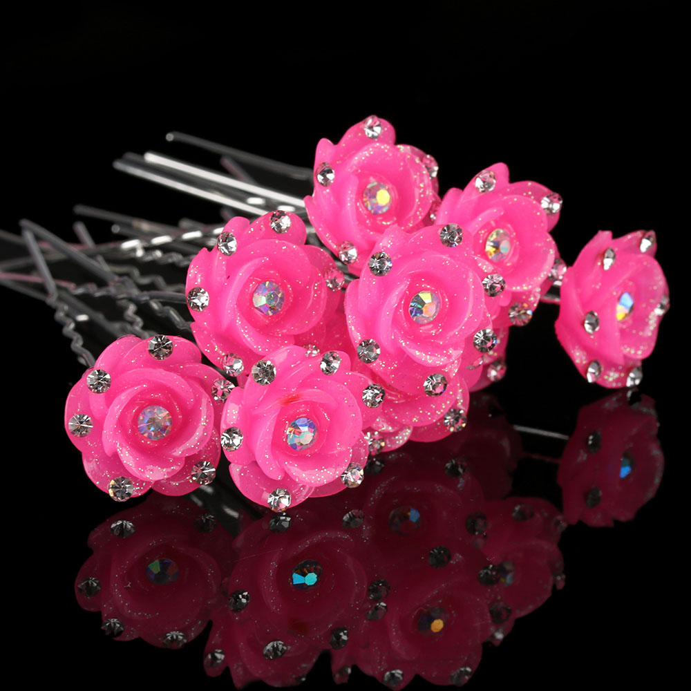Hårnålar Bröllop ros blomma 18ST PACK - 3