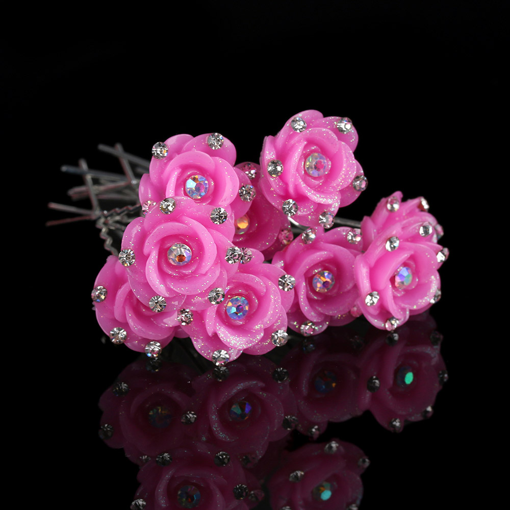 Hårnålar Bröllop ros blomma 18ST PACK - 7