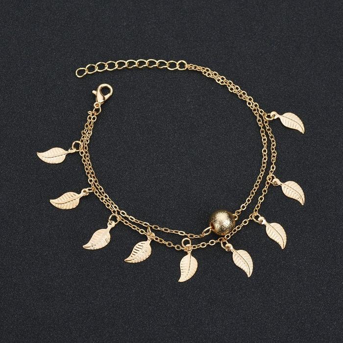 Fotlänk  armband  GULD/SILVER - 3