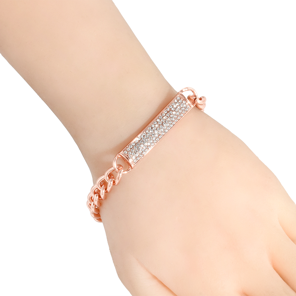 Guldpläterade armband Kristall - 2