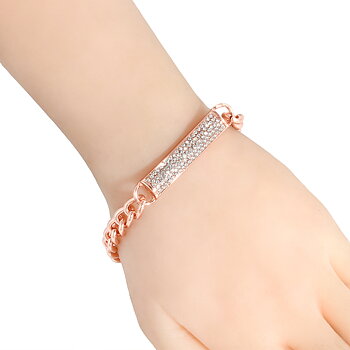 Guldpläterade armband Kristall