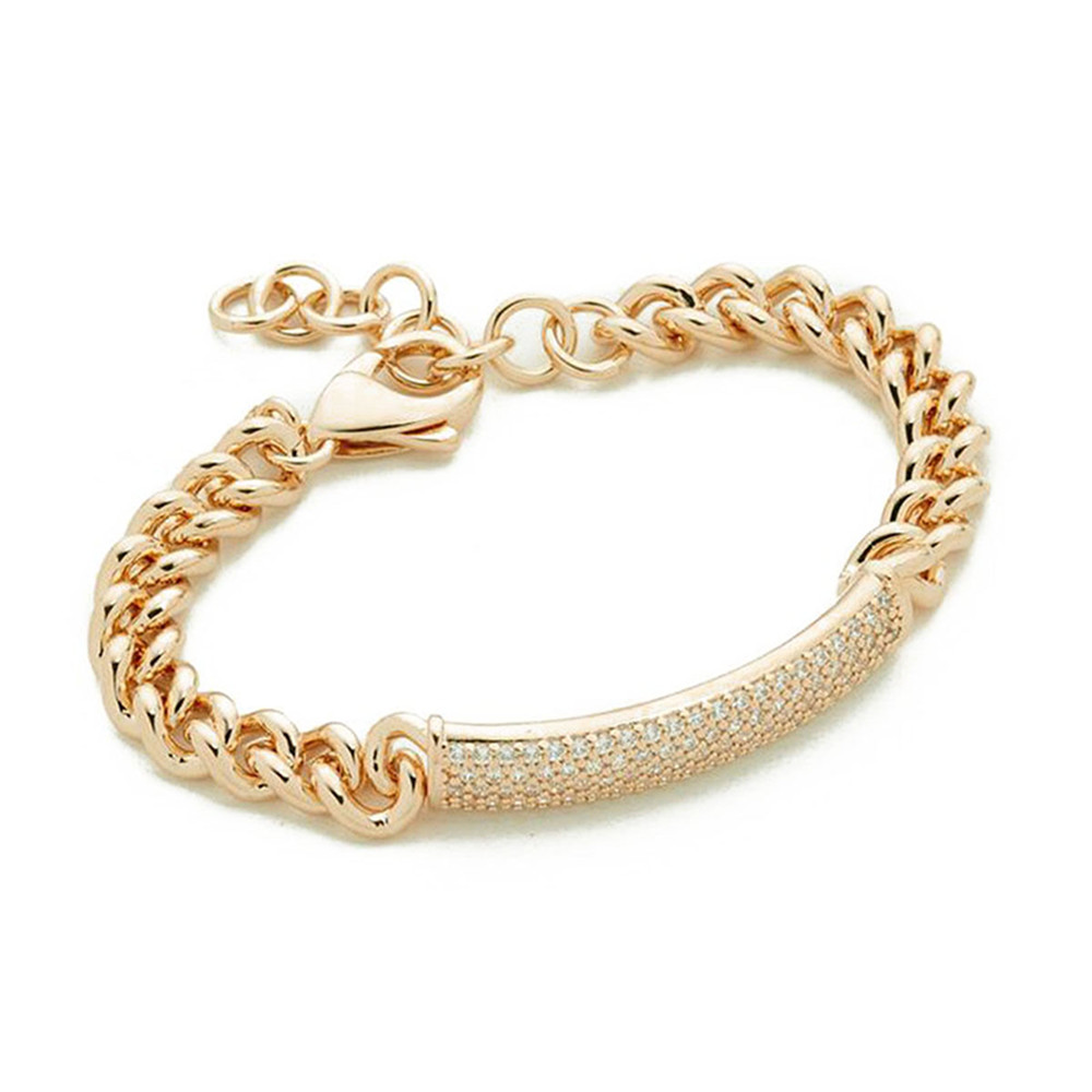 Guldpläterade armband Kristall - 5