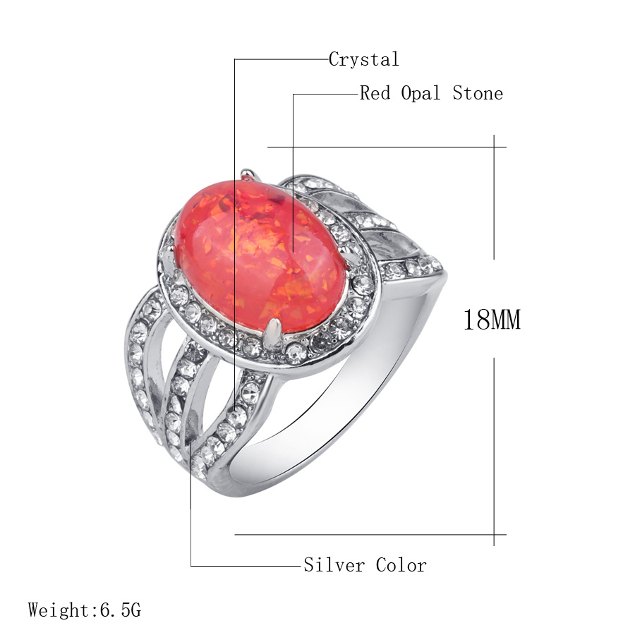 Silversmycken filled ring Opal - 2