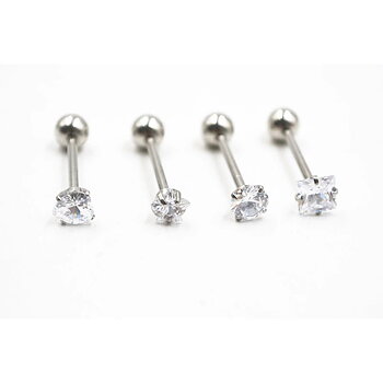 Tungpiercing/Öronpiercing & Barbeller & Stavar