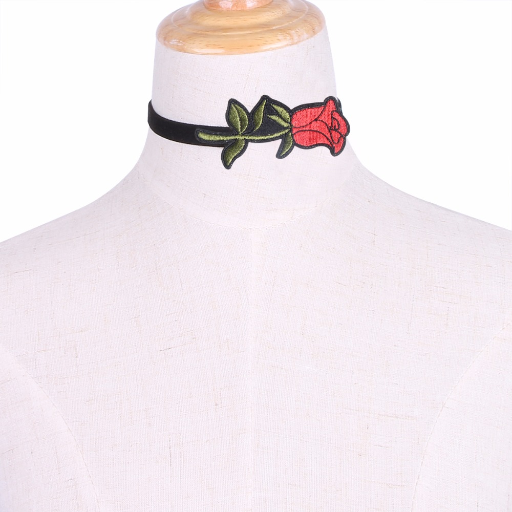 Halsband choker blomma - 4