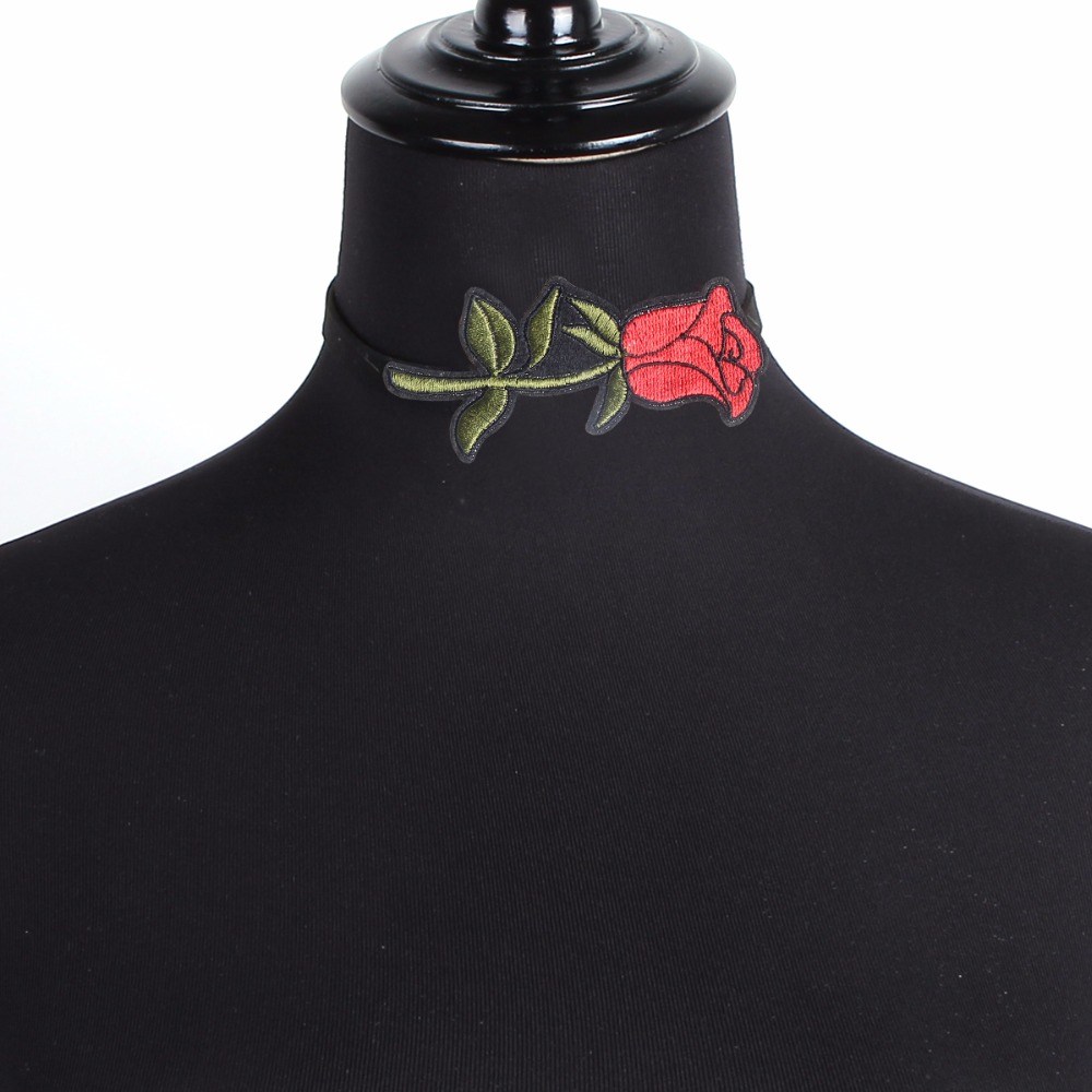 Halsband choker blomma - 6