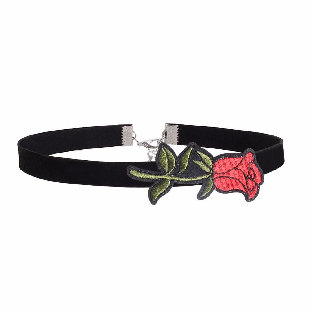 Halsband choker blomma