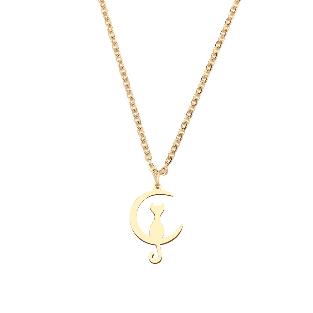 Rostfritt stål HALSBAND GULD, SILVER - 2