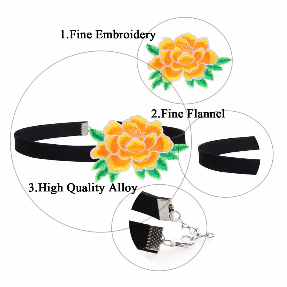 Vintage necklace Flower  - 6