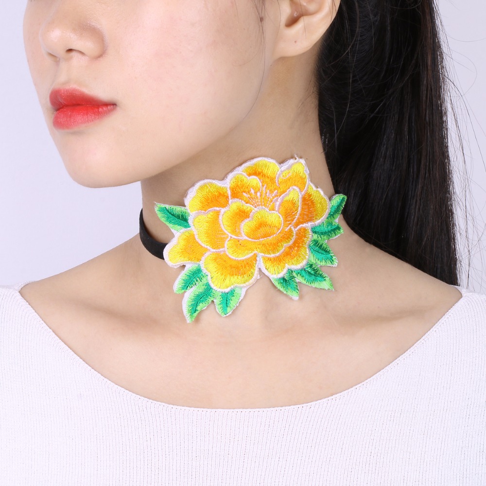 Vintage necklace Flower  - 4