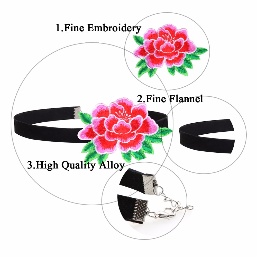Vintage necklace Flower  - 5