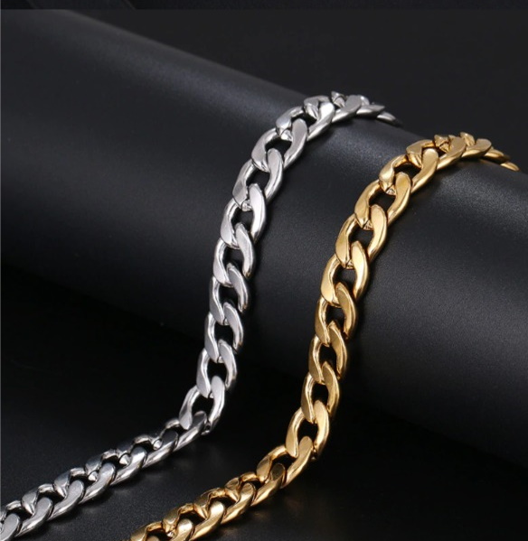 316L rostfritt stål Armband GULD/SILVER - 4