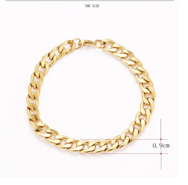 316L rostfritt stål Armband GULD/SILVER - 5