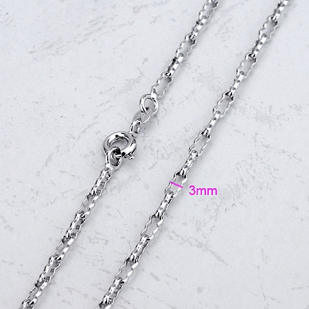18K Vitguld Guldfyllda Filled gulddoublé HALSBAND - 2