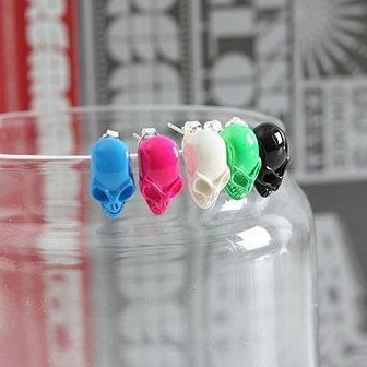Skull Variety of Colors Earrings neon - 3