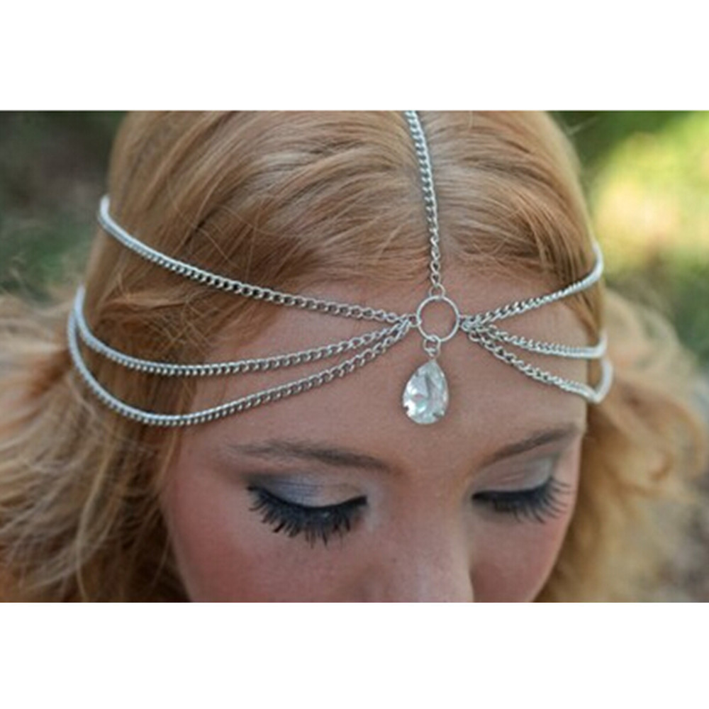Women Hair Band Chains  - 3