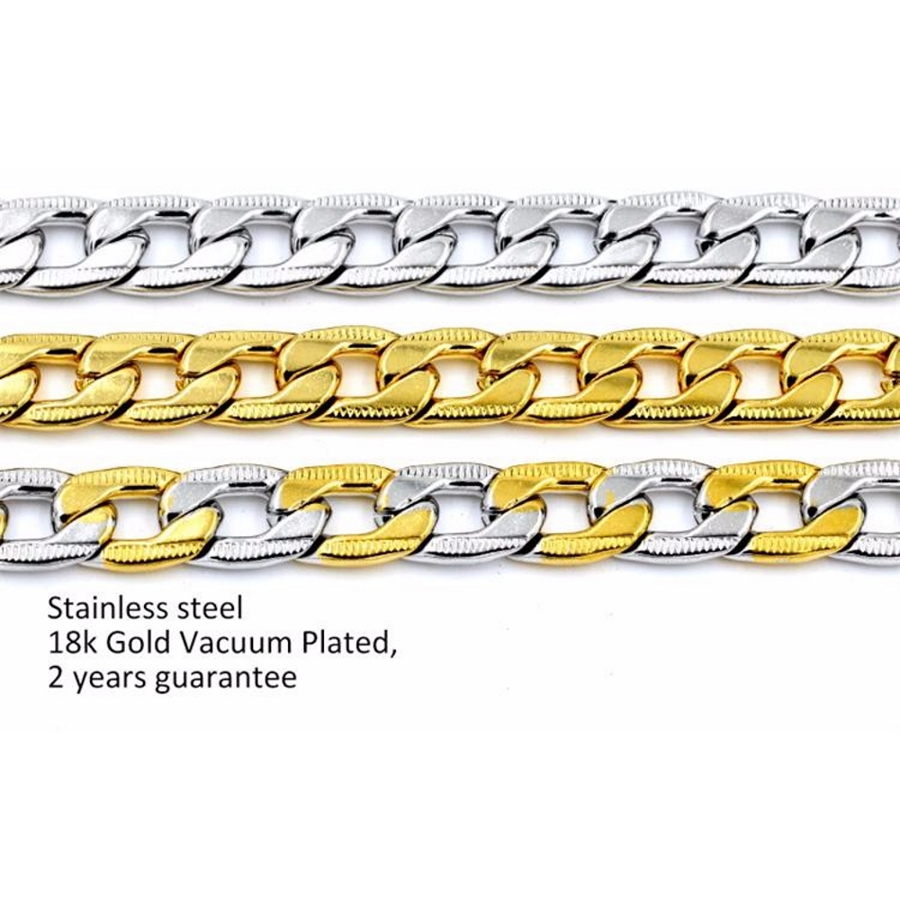 Rostfritt stål HALSBAND 8mm 60cm - 3