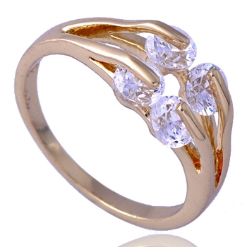 18K Gold Filled RING CZ