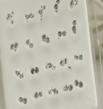 925 Silver PIERCING Nose Stud - 3