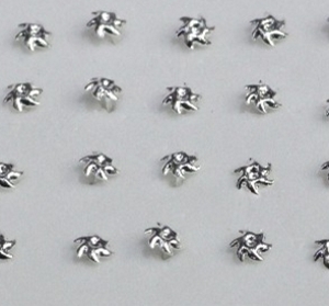 925 Silver PIERCING näsa Stud Geometrisk - 2