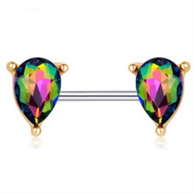 Bröstpiercing Smycken Piercing Zircon 