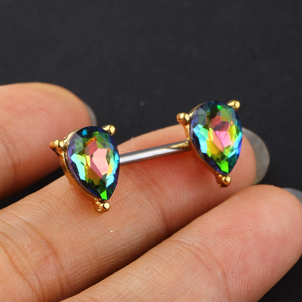 Bröstpiercing Smycken Piercing Zircon  - 2