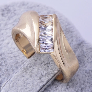 18K Gold Filled RING CZ - 3