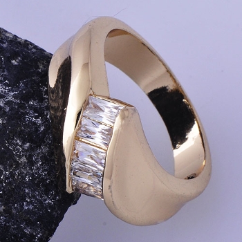 18K Gold Filled RING CZ - 2