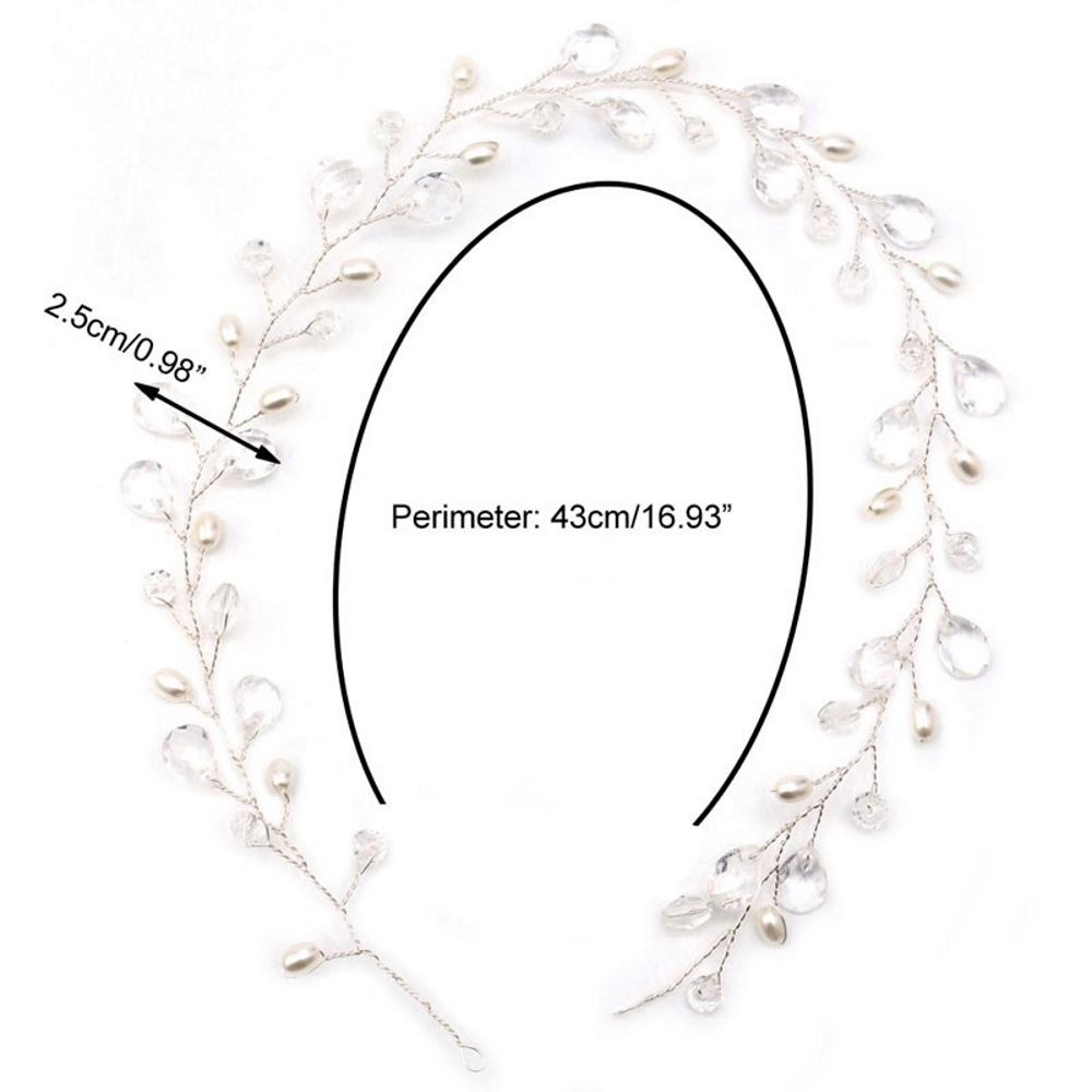 Kvinnor hårband  bröllop diadem - 5