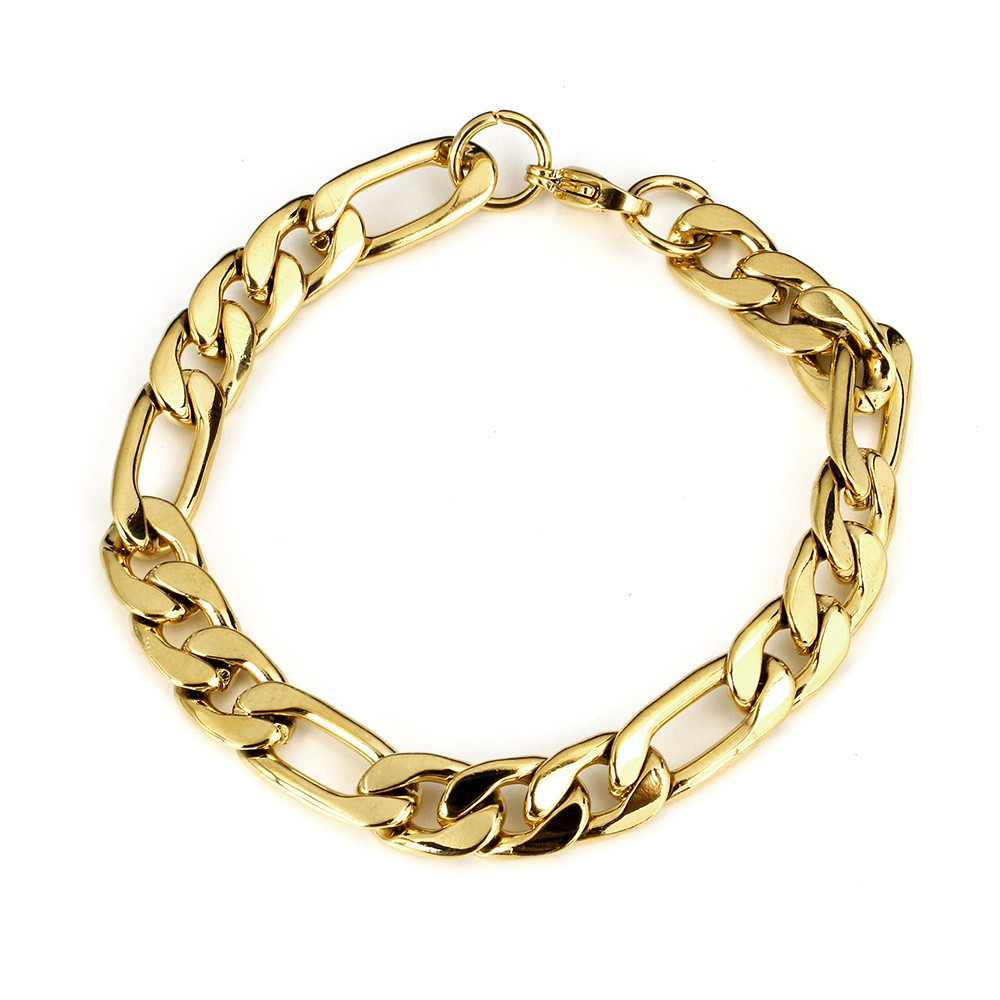 Rostfritt stål halsband + armband Set bred 7,5*2mm - 4