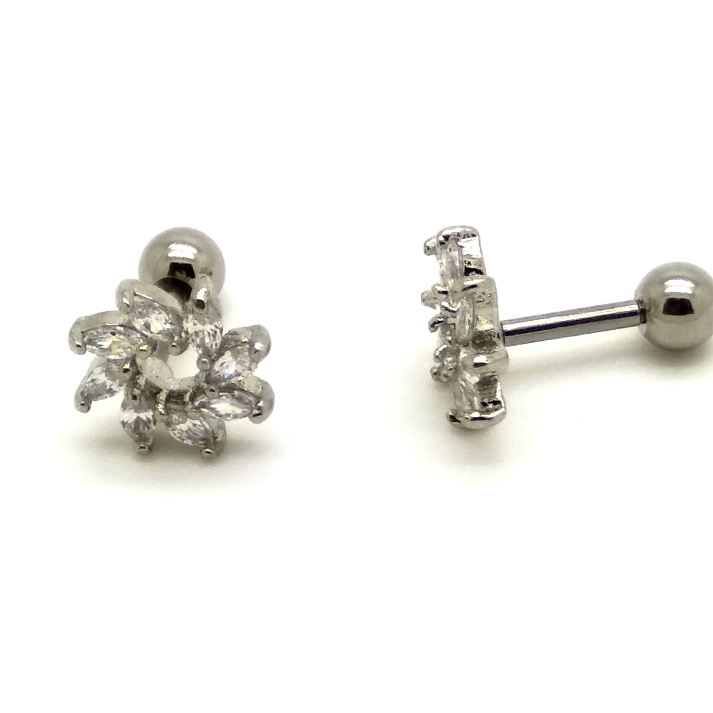  Tragus Piercing  Örhänge 1st CZ - 3