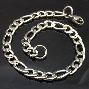 Rostfritt stål halsband + armband Set 6MM