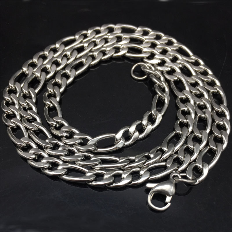 Rostfritt stål halsband + armband Set 6MM - 3