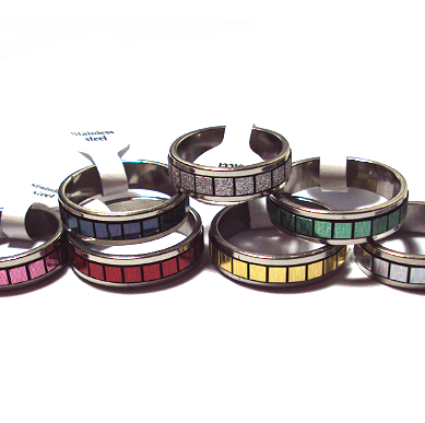 Rings of stainless steel