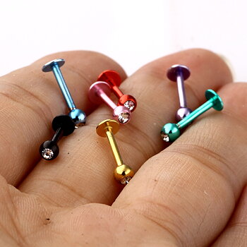 Labret, läpp Piercing smycken 1.2*8*3mm