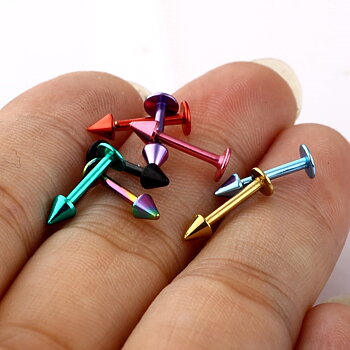 Labret, läpp Piercing smycken 8ST PACK MIX FÄRG 
