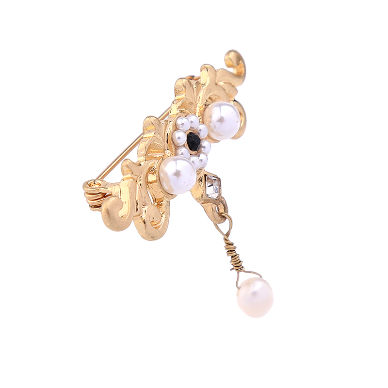 Brooch Crystal  Gold Color - 7
