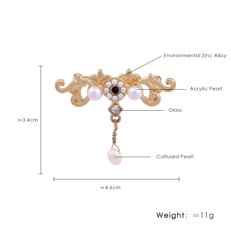 Brooch Crystal  Gold Color - 8