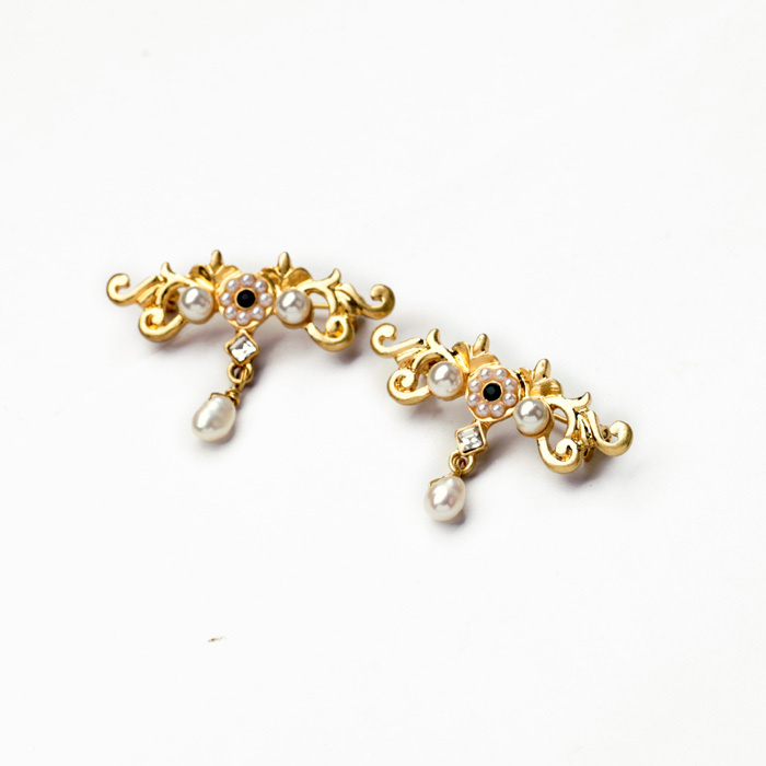 Brooch Crystal  Gold Color - 3