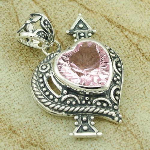Pink topaz pendant